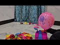 Inflating and deflating so many rainbow colour balloons,#asmr #balloon #poppballons #satisfying