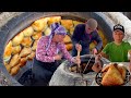 Uzbek street food: how to cook Samarkand samosa,  puff and crispy | Assalom Uzbekistan