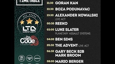 The Advent - The Hard Code Project - 100% Techno (Lucky Light LTD All Stars)