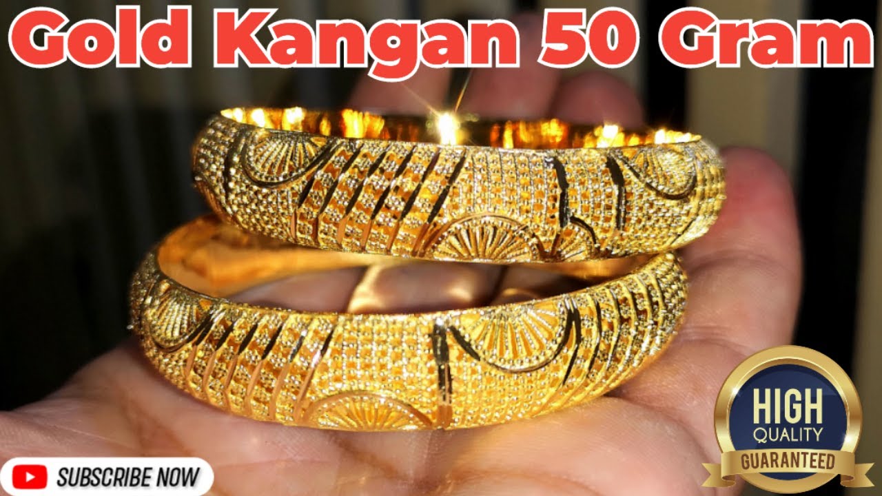 gold kangan design 50 grams | gold jewelry new design | sone ka kangan ...