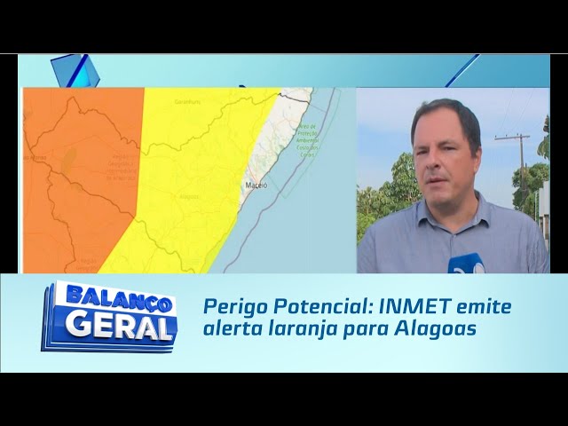 Perigo Potencial: INMET emite alerta laranja para Alagoas