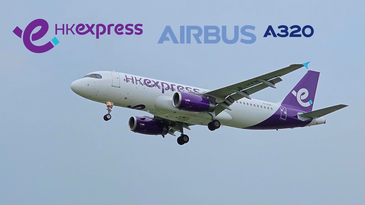 Hong Kong Express Airways A320-200 Hong Kong to Kaohsiung, Takeoff & Landing