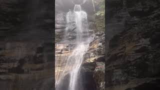 The magic of nature is found here💙⛰️🌦️🏃‍♀️#waterfall #rain #bluemountains #friday #running