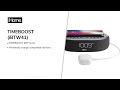 iHome TIMEBOOST (iBTW41) Bluetooth Stereo Alarm Clock with Wireless Charging, and USB Charging