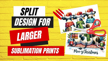 Print BIG Designs on a Small Printer | Easy Split Method for Sublimation (Illustrator Tutorial)