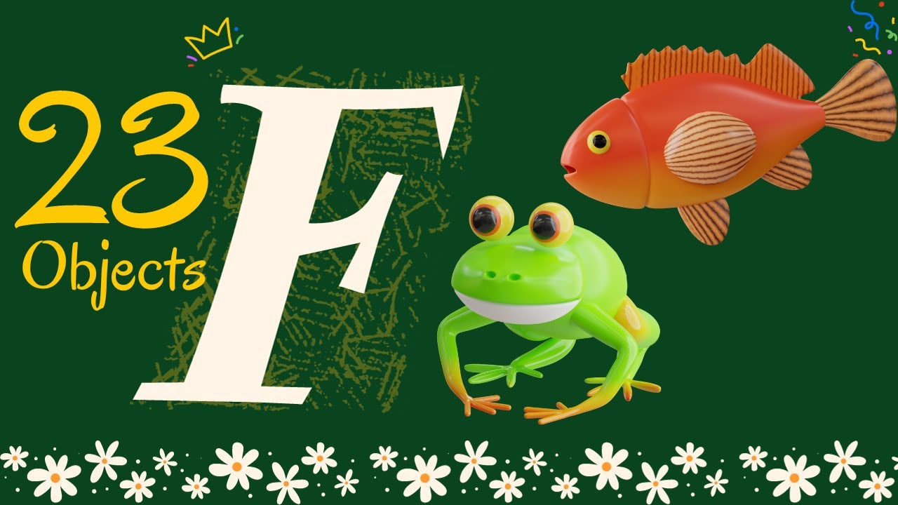 23 Objects with F | Learn with Fun #kidsshortsvideo #education # ...