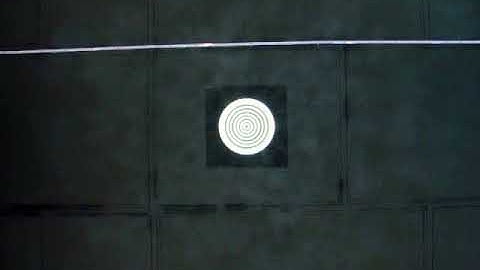 Cold air flow test of circular ceiling diffuser