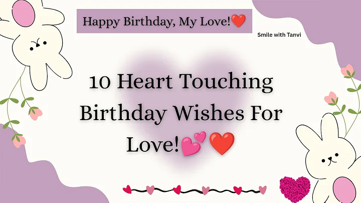Heart touching birthday wishes for love | birthday wishes message #happybirthday 