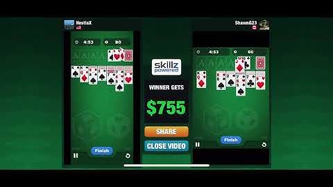 [2 PLAYER REPLAY] Skillz | Solitaire Cube $755 Game | Pro Gameplay