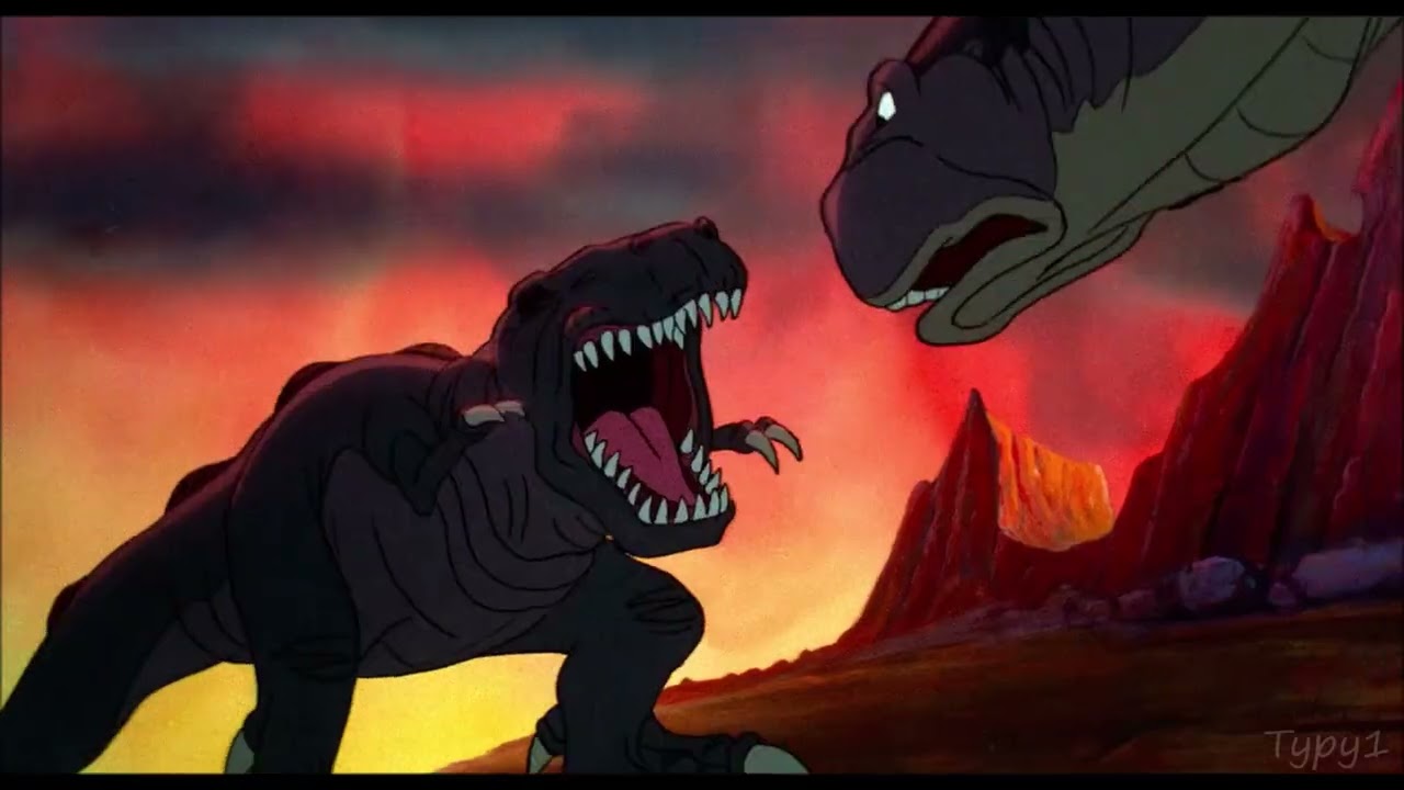 The Land Before Time - Sharptooth Attacks (Finnish) [HD]