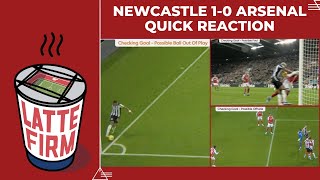 Newcastle United 1-0 Arsenal - Quick Reaction