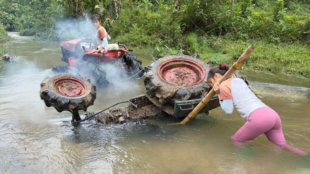 Starting and restoring a rusted and flooded tractor (kubota - DT-14) after 25 years.