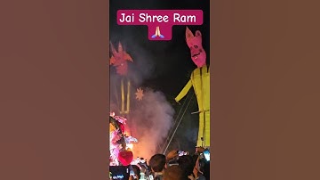 Happy Dusshera: 🎭🙏🏻 Ravan Dahan 2025 Ravan 2025 #happydussehra #ravandahan #ravan #shorts #dussehra