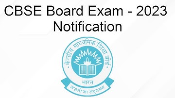 📅 CBSE Board Examination 2023 Date Sheet Released! | Important Notification & Exam Schedule
