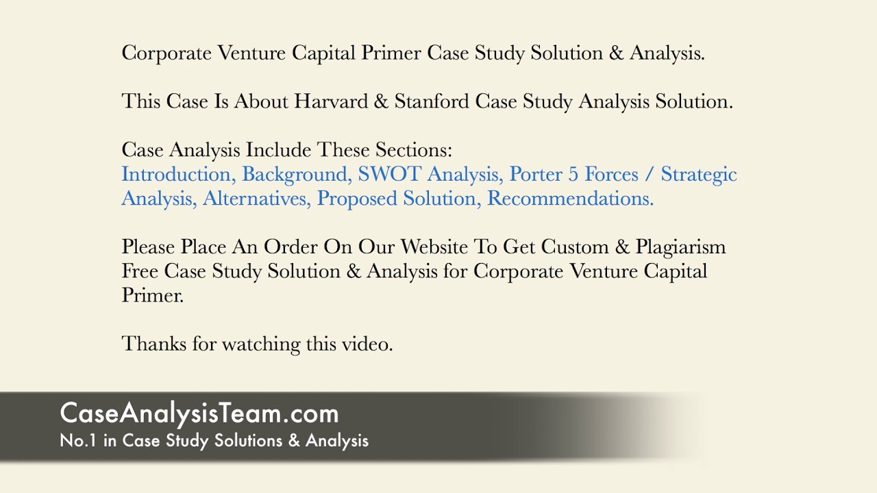 venture capital investment case study