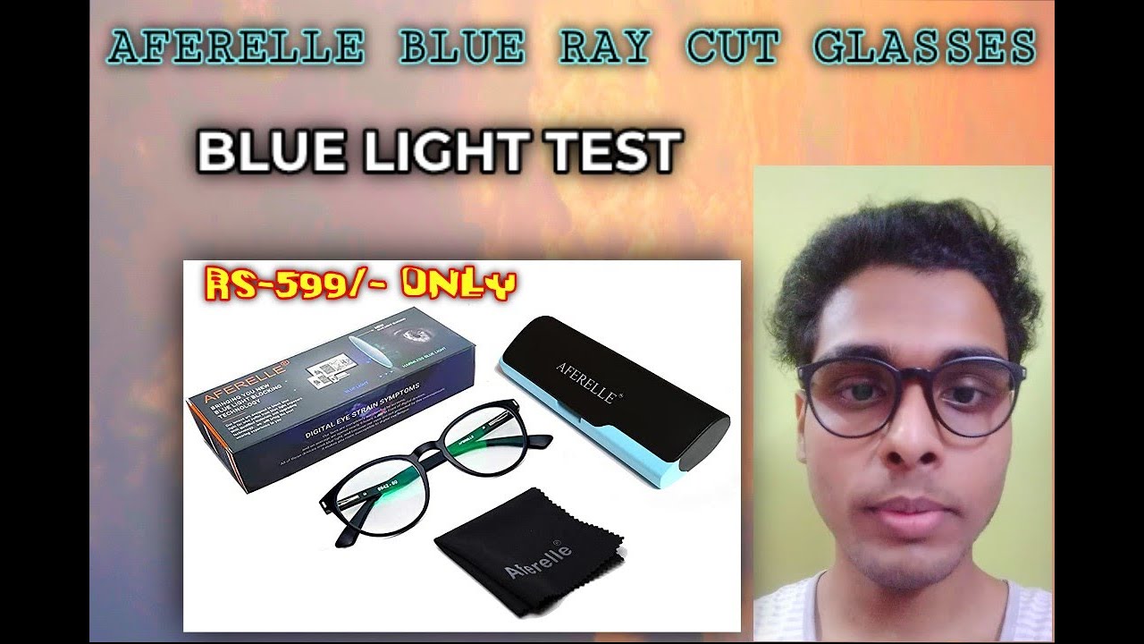 AFERELLE Premium Blue Ray Cut Lens UV420, Unboxing, review, and blue