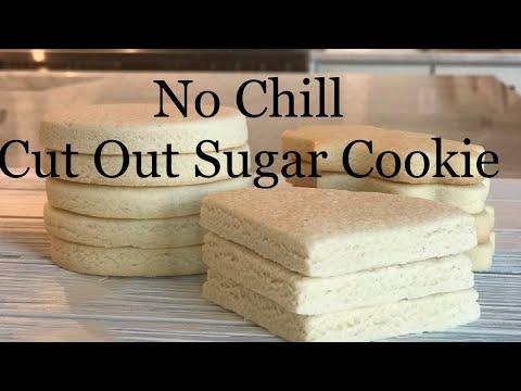 Easy No Spread Sugar Cookie Recipe! #sugarcookies