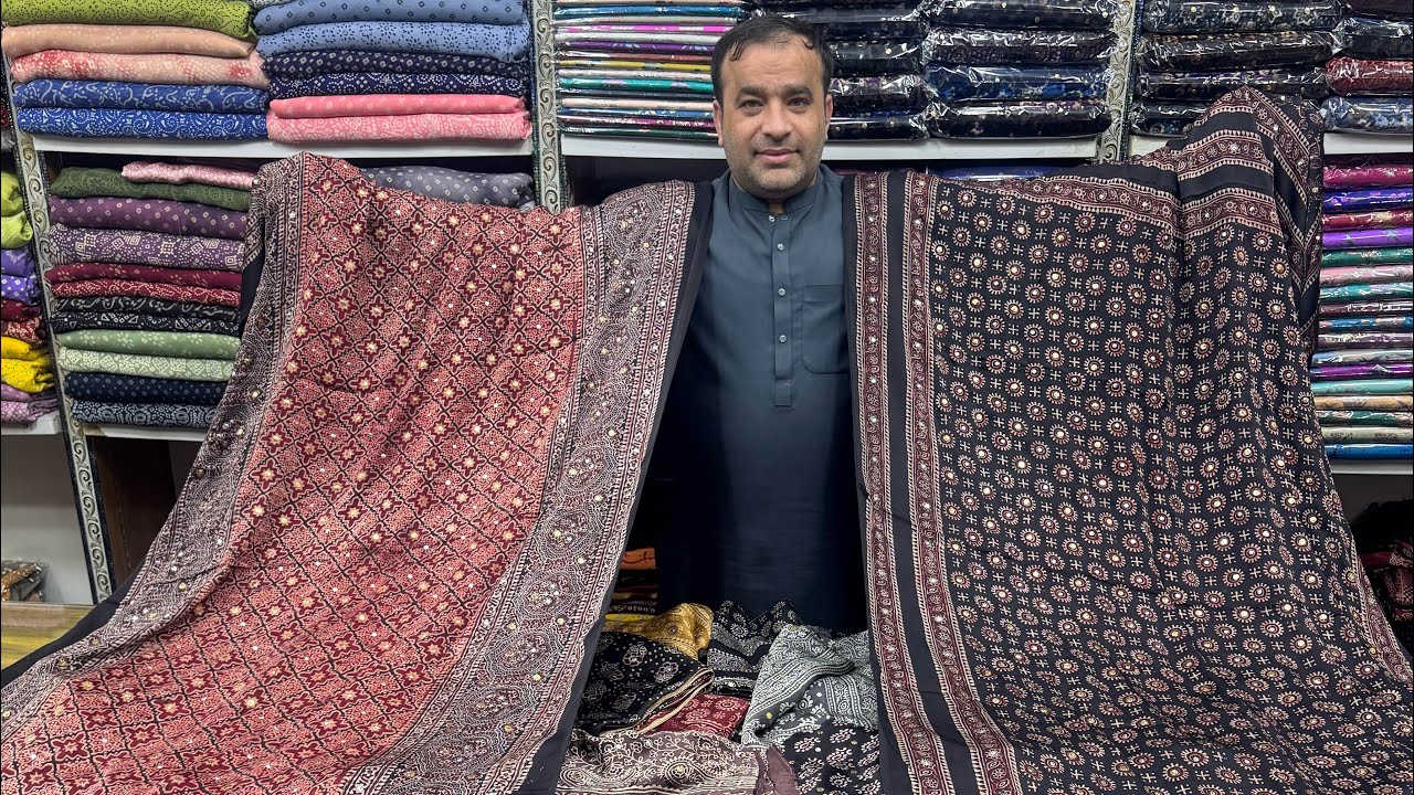 Sale🚨10,000 ajrak mukesh duppata limited stock available for order WhatsApp ☎️ 03222474777 ☎️ 