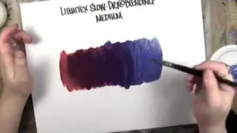 Liquitex Slo Dri Blending Medium Test