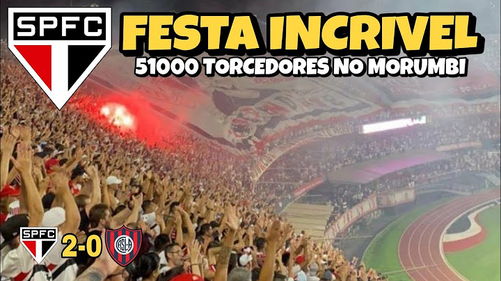 TORCIDA do SÃO PAULO fez festa INCRÍVEL no MORUMBI / São Paulo X San lorenzo
