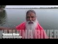 Pujya Sri Swamiji on Yamuna River, Brahmanda Ghat on 25th September 2013