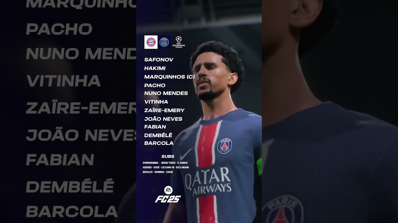 Our starting XI! 👀 @easportsfc #ucl