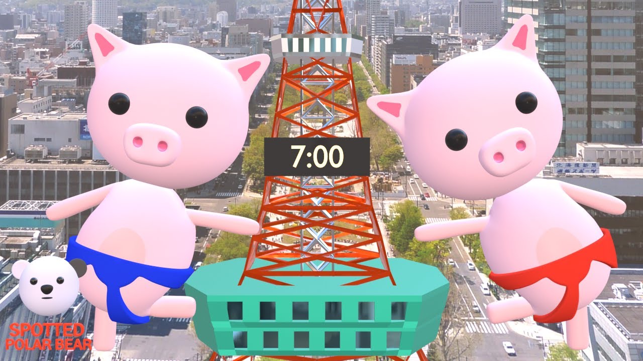 Hickory Dickory Dock Japan English Nursery Rhyme Spotted Polar