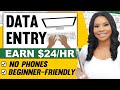 Data entry 24 per hour  nonvoice typing jobs  work from home jobs 2023