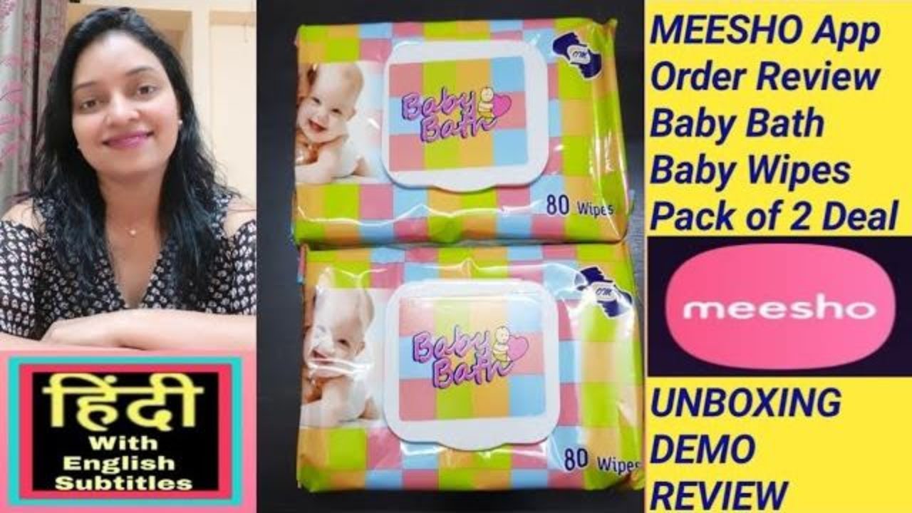 Meesho App Review Meesho Unboxing of Baby Bath Baby Wipes Meesho Review