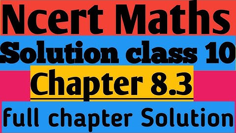 Ncert maths solution trigonometry class 10 chapter 8.3 full solution by :- Shashank sir
