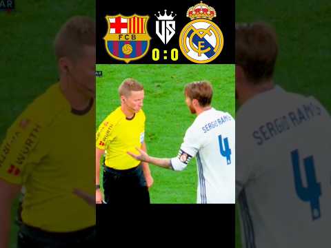 Real Madrid 🆚 Barcelona | Big fight (2-3) #football #soccer #shorts