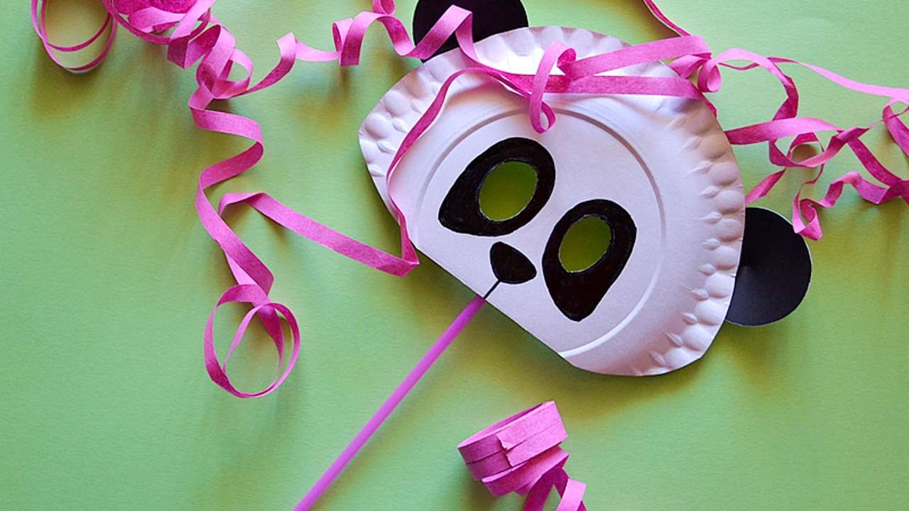 How To Make A Cardstock Panda Mask Diy Crafts Tutorial How To Make A Cardstock Panda Mask Diy Crafts Tutorial Guidecentral
