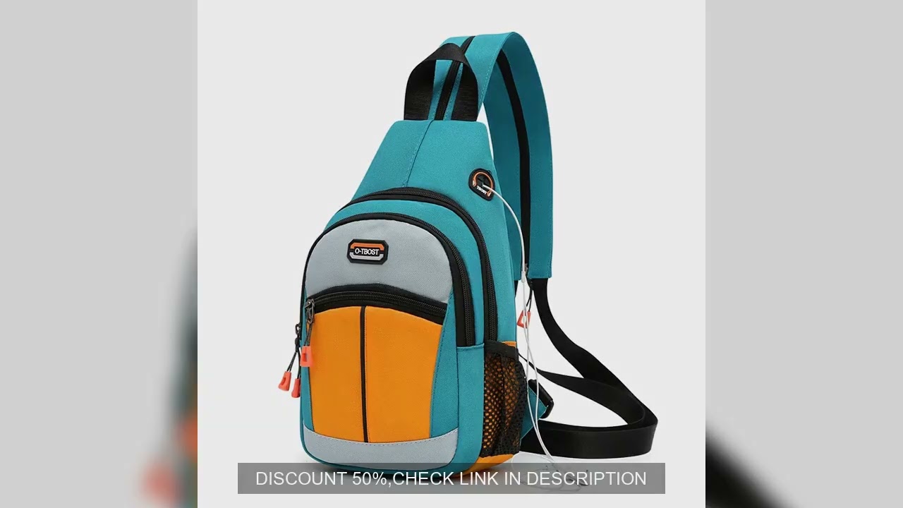 Chest Bag For Men And Women Can Be Worn With One Shoulder And Two Shoulder Crossbody Multifunctional