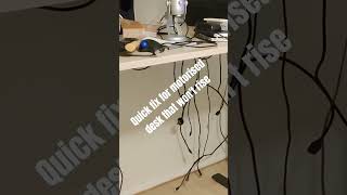 Quick fix for a motorised desk that will not rise
