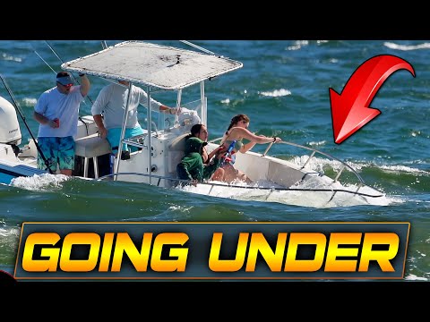 BOAT ALMOST SINKS DUE TO CAPTAIN's MISTAKE | HAULOVER INLET BOATS | BOAT ZONE