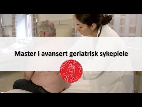 Master i avansert geriatrisk sykepleie