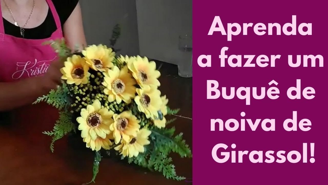 Como Fazer Buquê de Noiva de Girassol com Flor Artificial - Live 01 -  thptnganamst.edu.vn