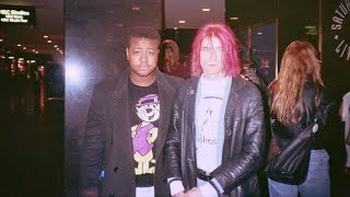Kurt Cobain with fans