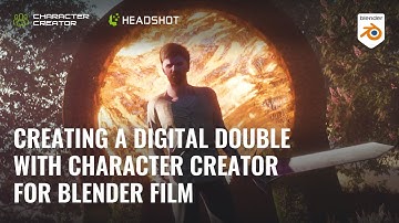 Creating a Digital Double with Character Creator Headshot 2.0 for Blender Fantasy Film
