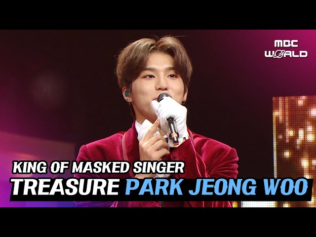 [C.C.] The main vocal of TREASURE PARK JEONG WOO's masked stage #TREASURE #PARKJEONGWOO class=
