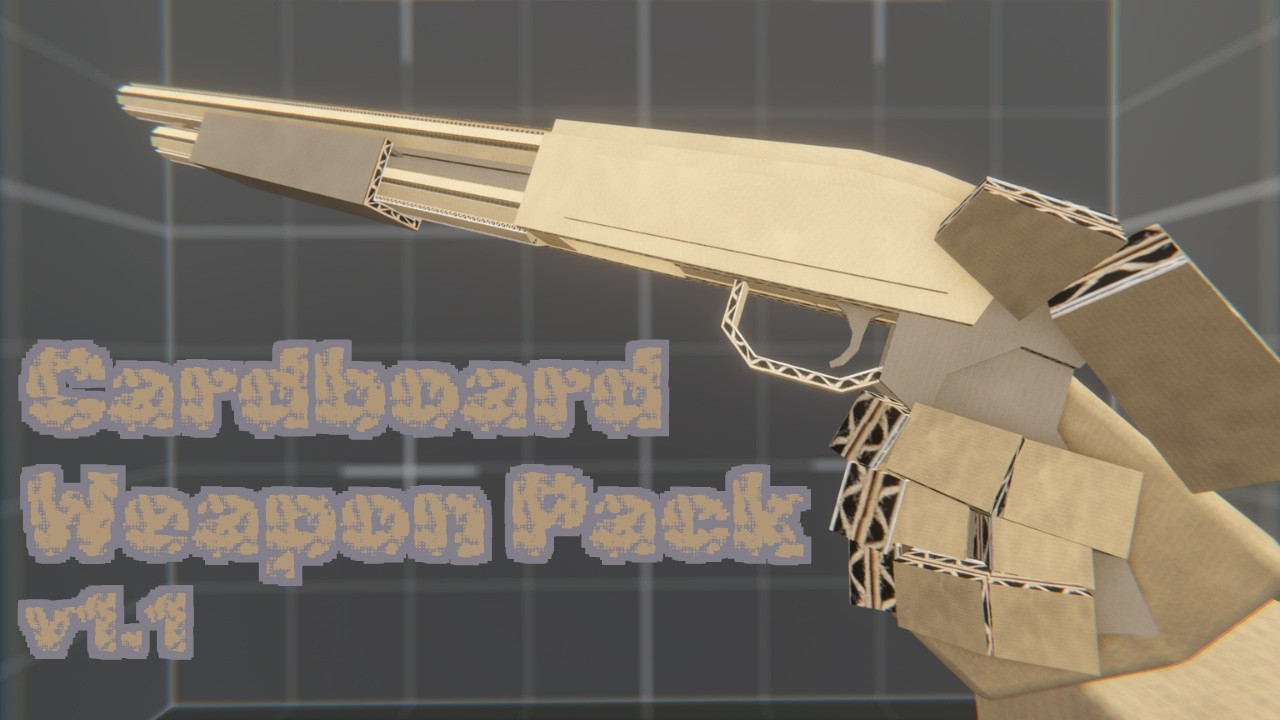 Everything NEW in the Cardboard Weapon Pack! (v1.1) | Bonelab Mods ...