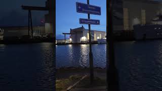 Amels/damen Vlissingen haven bij avond, scheepswerf, shipyard #jacht #boten #harbour# Zeeland