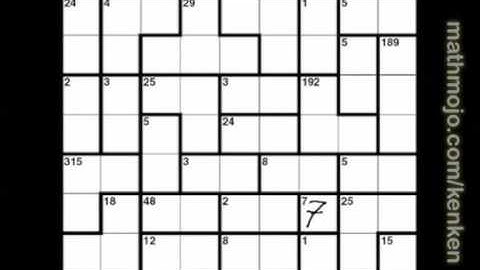 9x9 Kenken w/o Operation Signs 01 Step 01