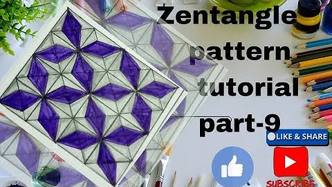 ✍️ zentangle pattern tutorial part-9#zentangleart #exploreartist #easydrawing
