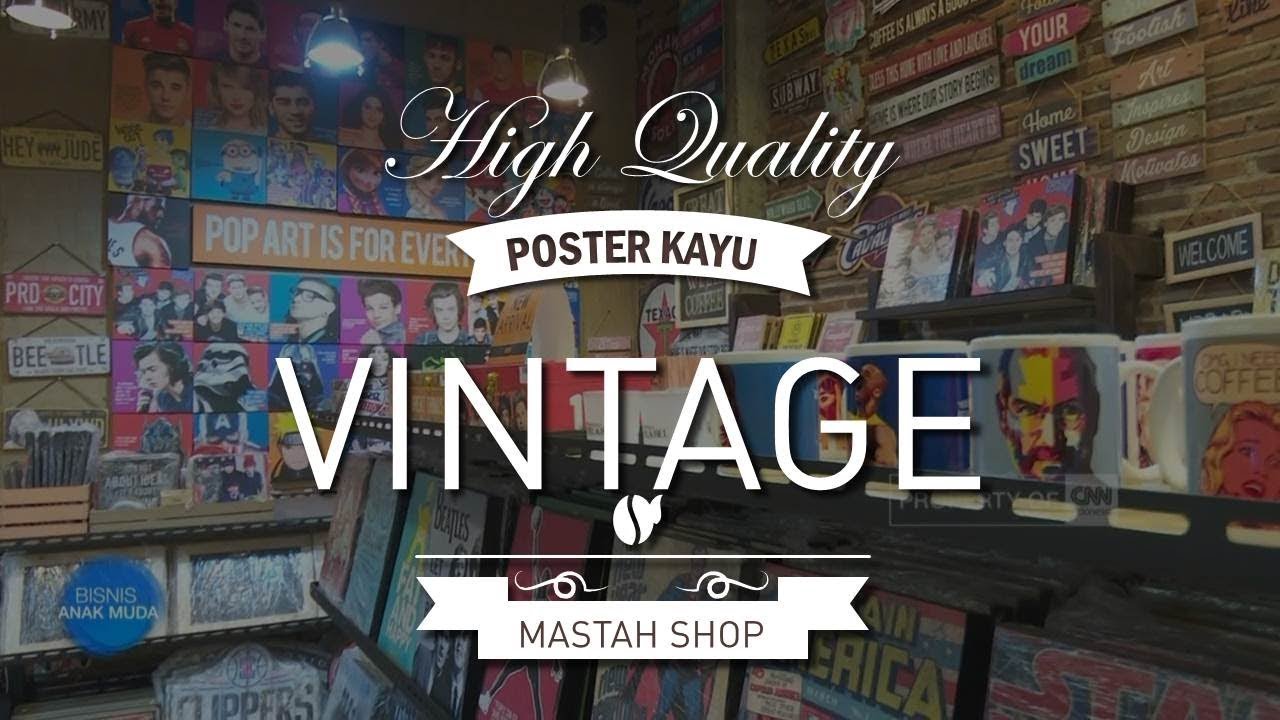 Poster Kayu Vintage  Hiasan Dinding Dekorasi  Rumah 