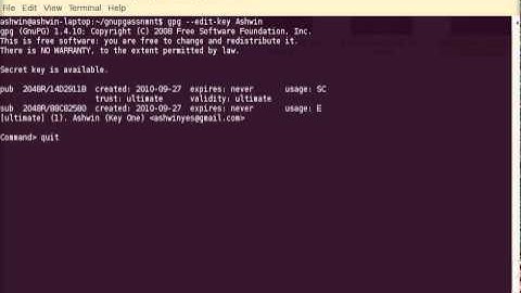 GNUPG-Changing Trust Level.mpeg