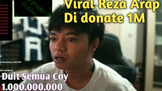 Viral ! Reza Arap di donate 1m saat live Streaming