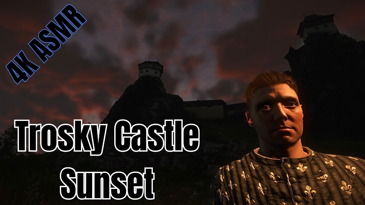 Road to the Twin Towers: Trosky Castle Sunset | Relaxing video | Kingdom Come 2 [4K ASMR]