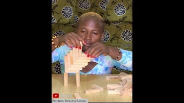 Watch me build this difficult “14 on 1” Jenga structure #shorts #jenga #games