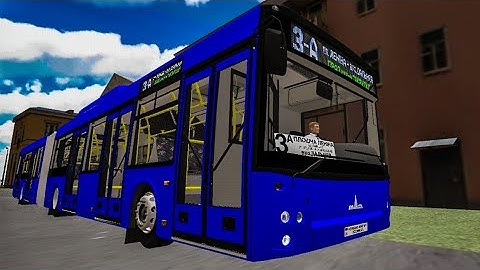 Работаем на автобусе МАЗ-215.069. Городской маршрут №3а. С информатором. Proton Bus Simulator